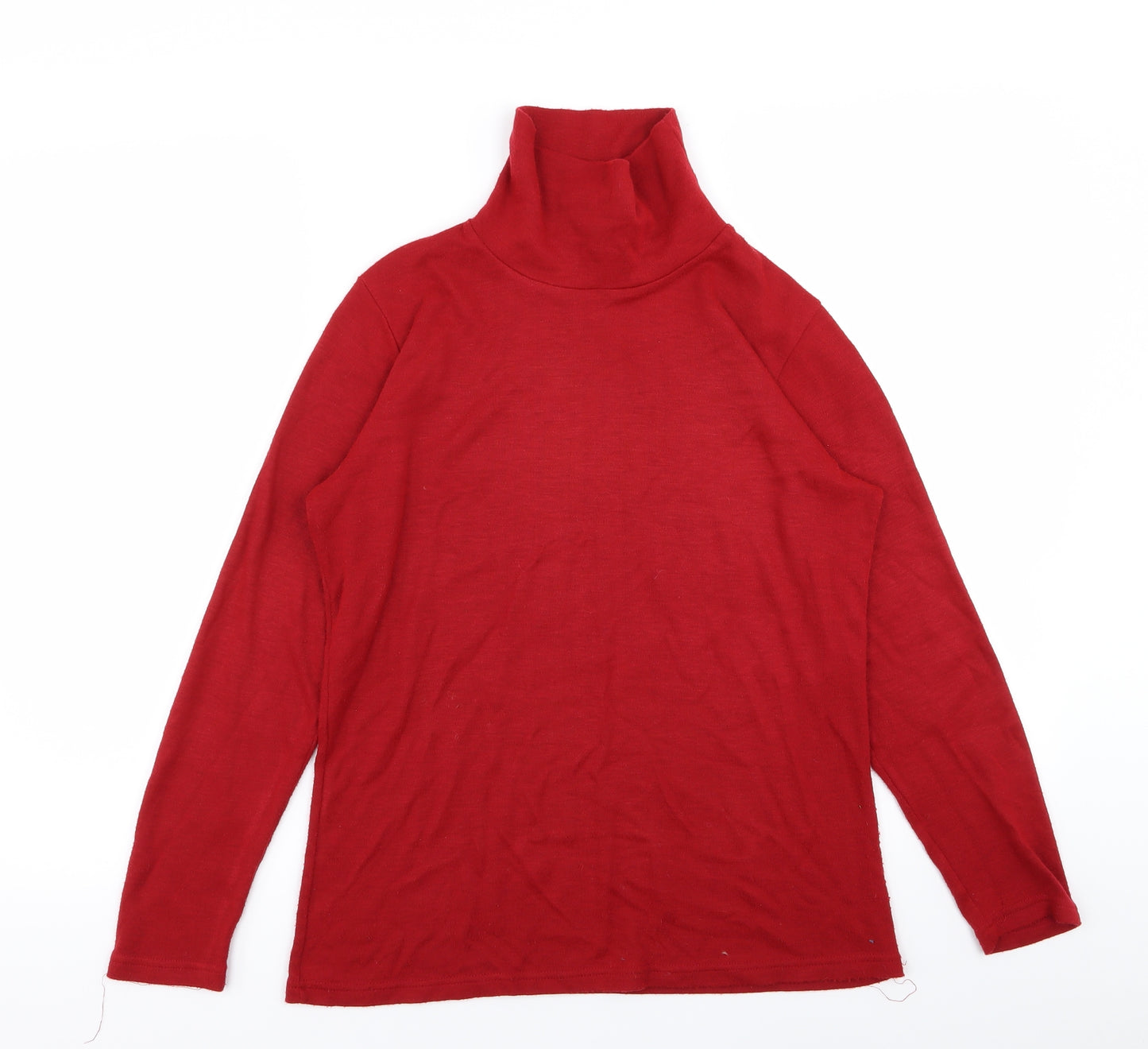 afibel Womens Red   Basic T-Shirt Size 14