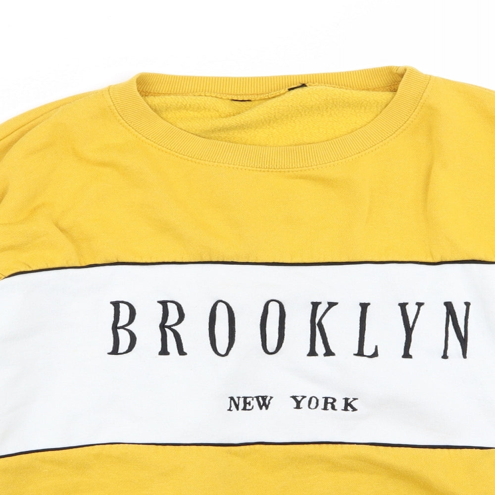 New Look Girls Yellow   Pullover Jumper Size 14-15 Years