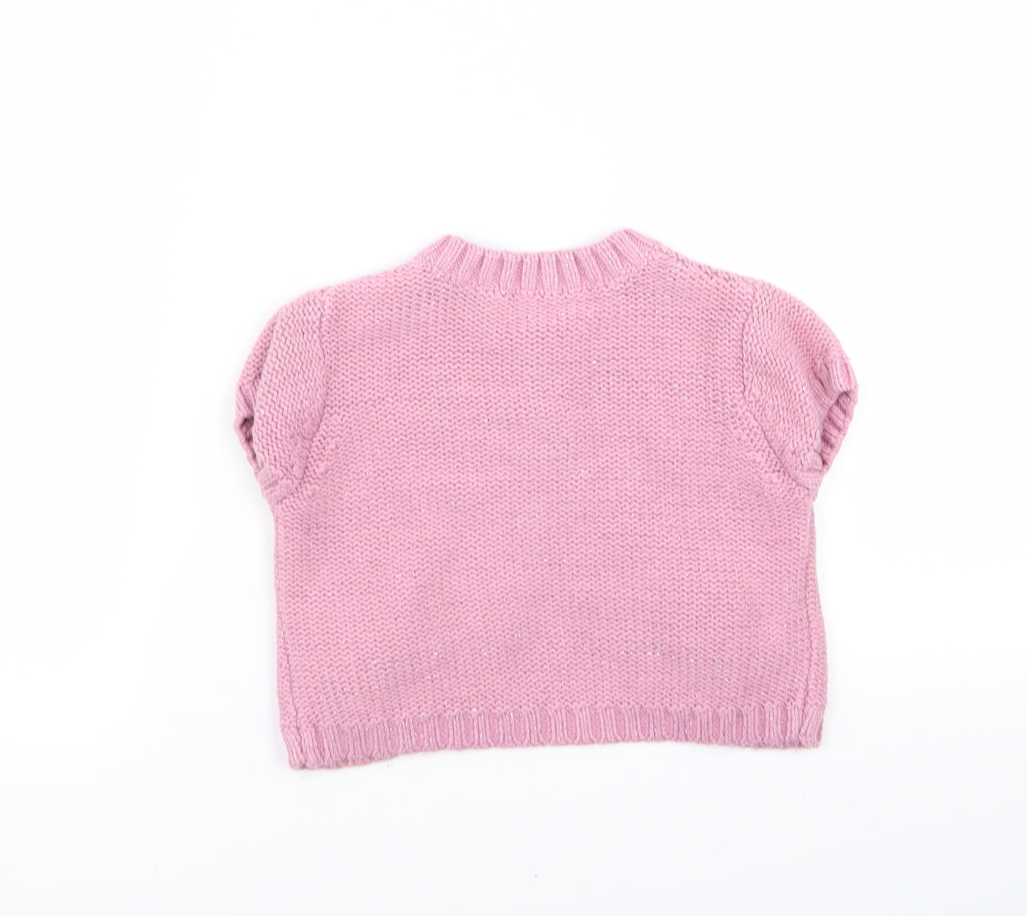 Matalan Girls Pink   Cardigan Jumper Size 18-24 Months