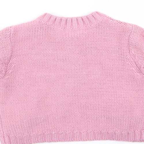 Matalan Girls Pink   Cardigan Jumper Size 18-24 Months