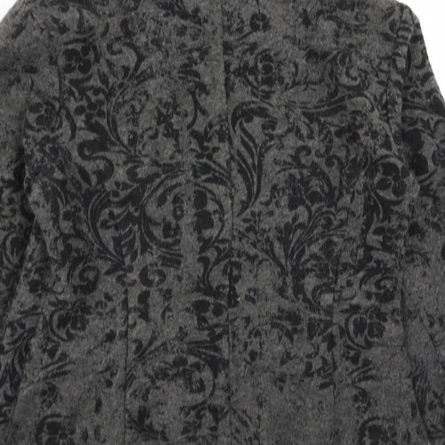 Lakeland Womens Grey Floral  Jacket Blazer Size 10