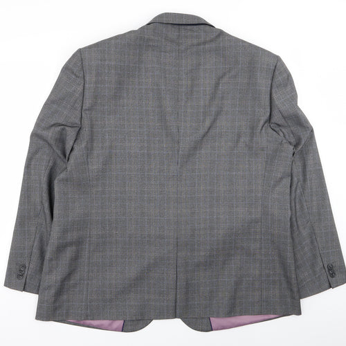taylor and wright Mens Grey Check  Jacket Blazer Size 48