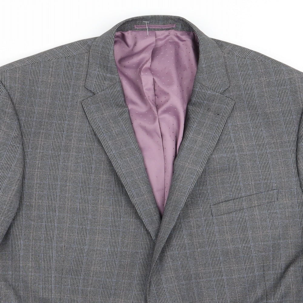 taylor and wright Mens Grey Check  Jacket Blazer Size 48