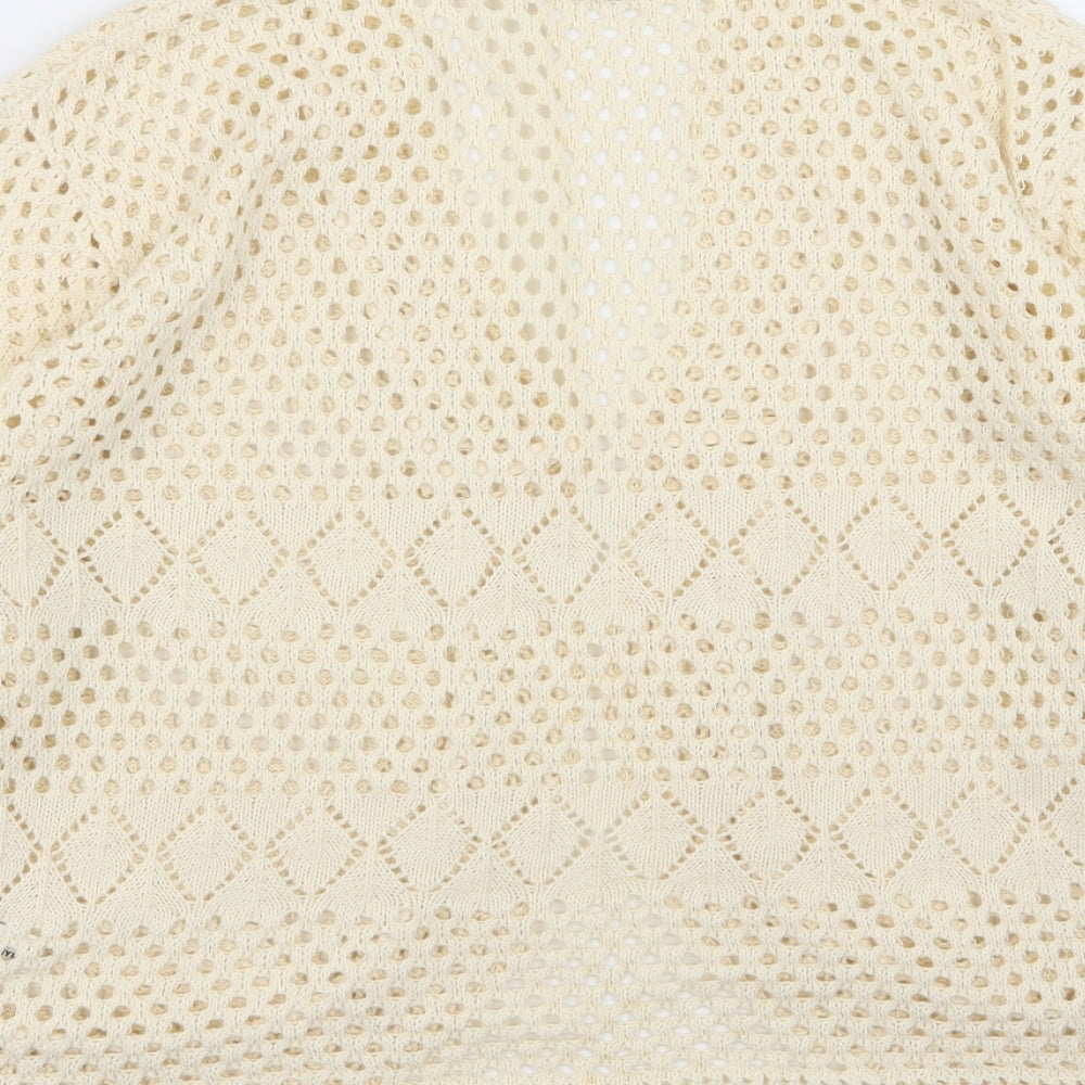 pyari Womens Beige   Cardigan Jumper Size M