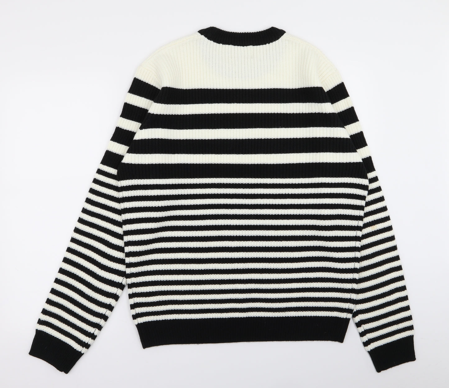 Topman Mens Multicoloured Striped  Pullover Jumper Size XL