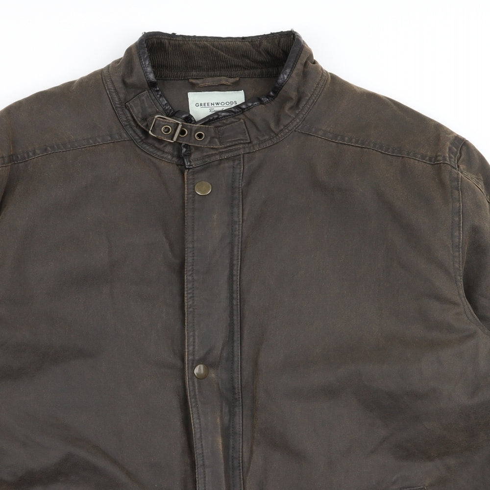 greenwoods Mens Brown   Jacket Coat Size XL