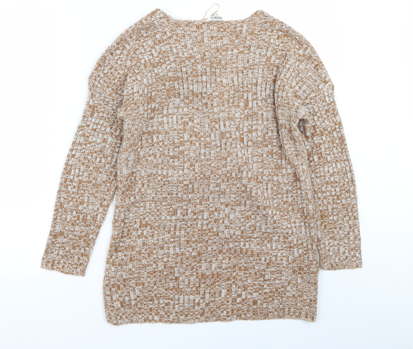 pep and co Womens Beige   Wrap Jumper Size 8