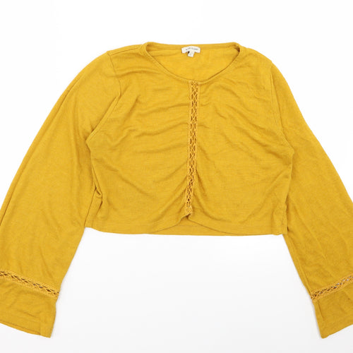 River Island Womens Yellow   Basic T-Shirt Size 12
