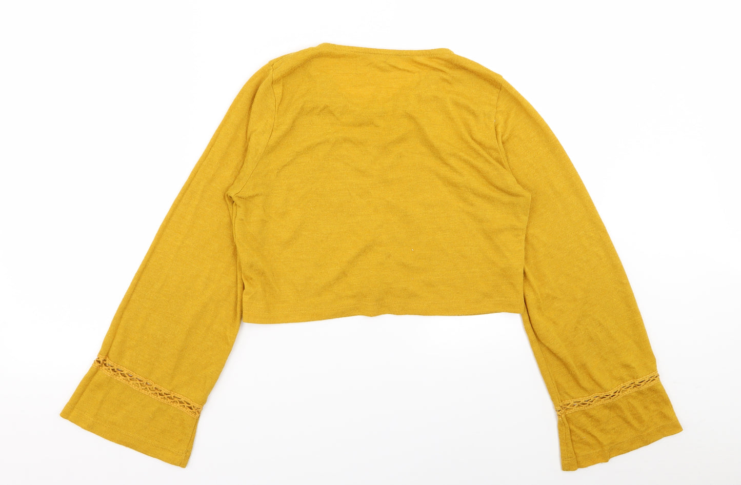 River Island Womens Yellow   Basic T-Shirt Size 12