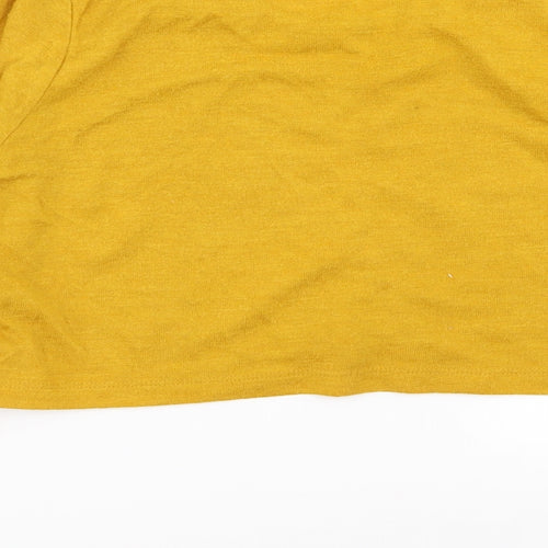 River Island Womens Yellow   Basic T-Shirt Size 12