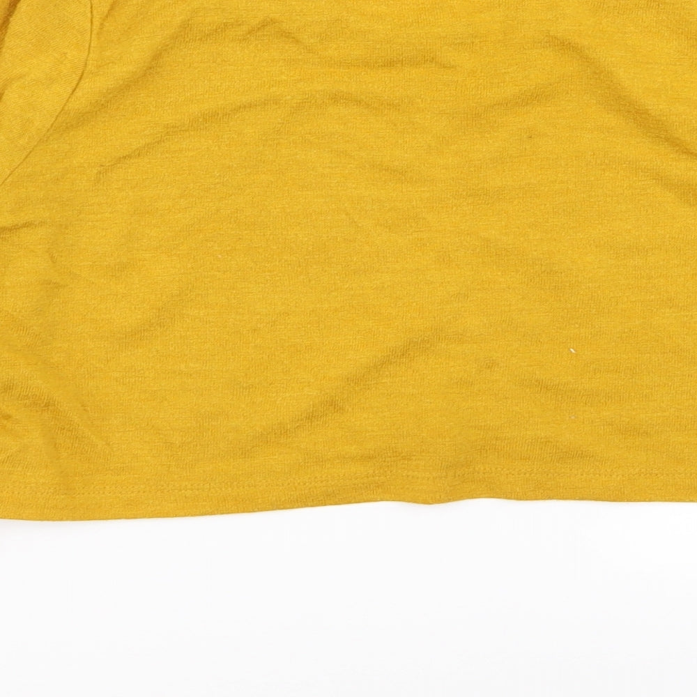 River Island Womens Yellow   Basic T-Shirt Size 12