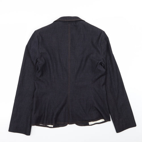M&S Womens Blue   Jacket Blazer Size 12