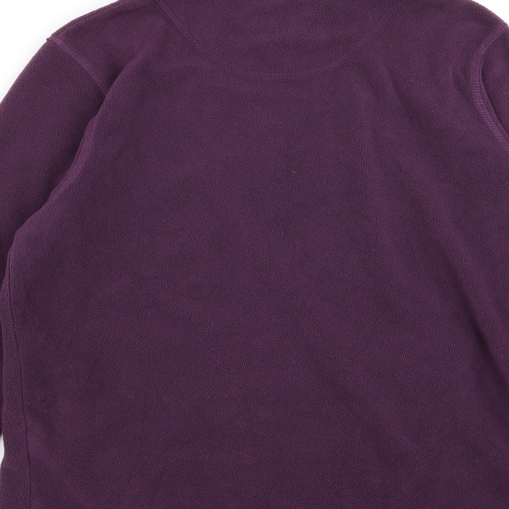 BHS Womens Purple   Full Zip Jumper Size 12  - fleece