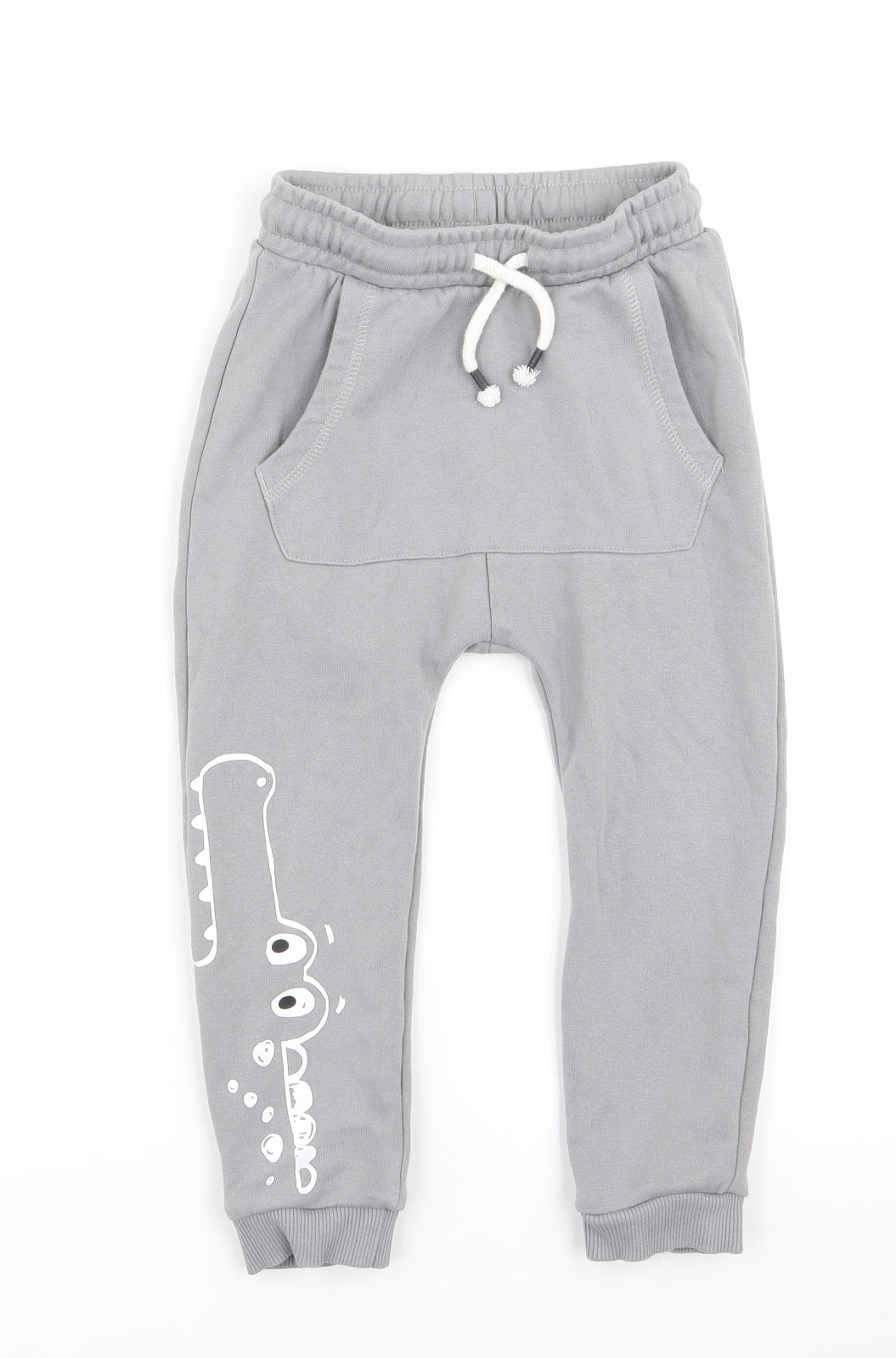 Asda George Boys Grey   Jogger Trousers Size 3-4 Years