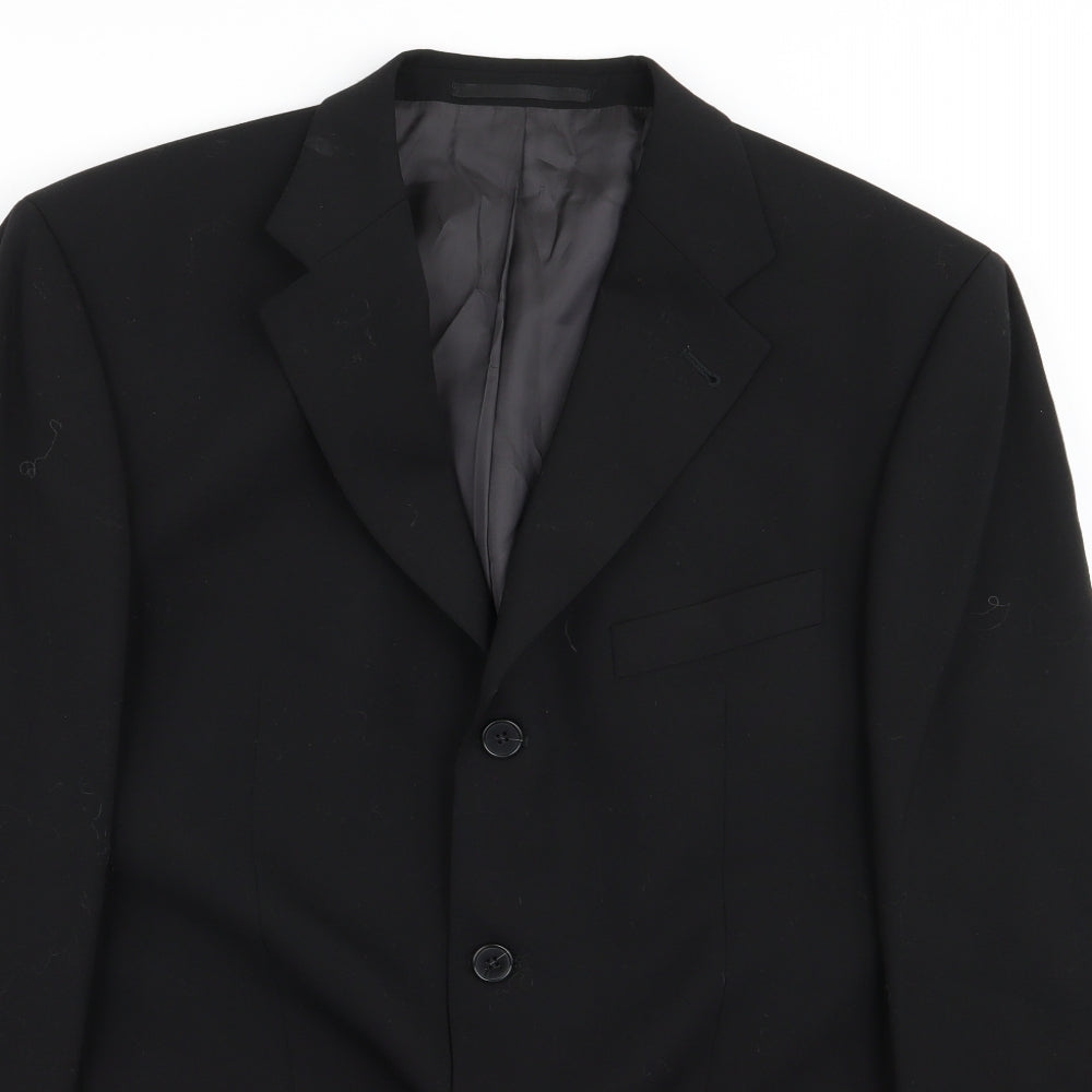 baumler Mens Black   Jacket Blazer Size 40