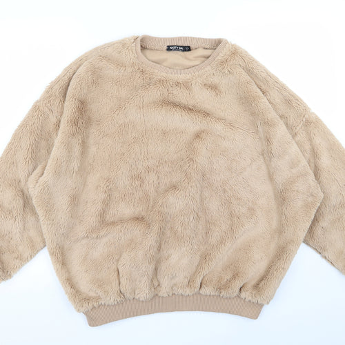 nastygal Womens Beige   Pullover Jumper Size 8
