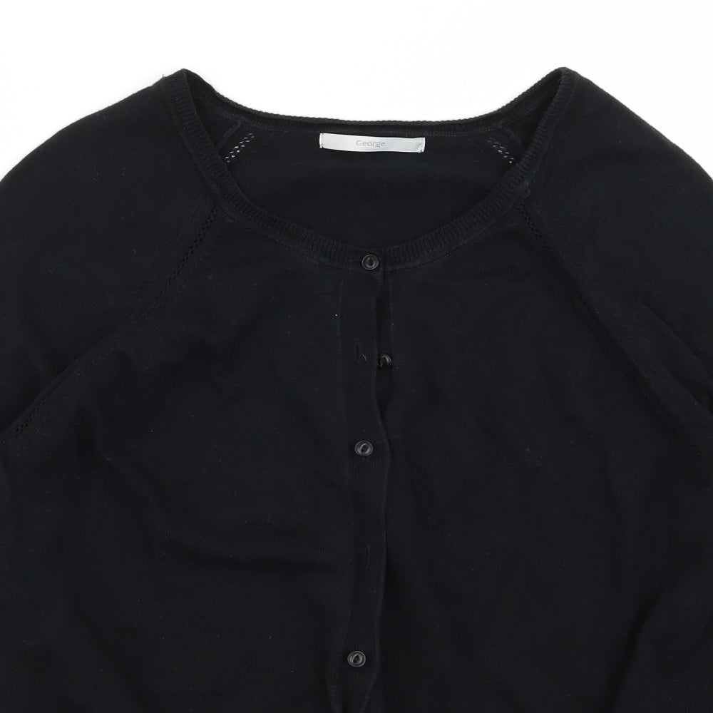 Asda George Womens Black   Cardigan Jumper Size 16