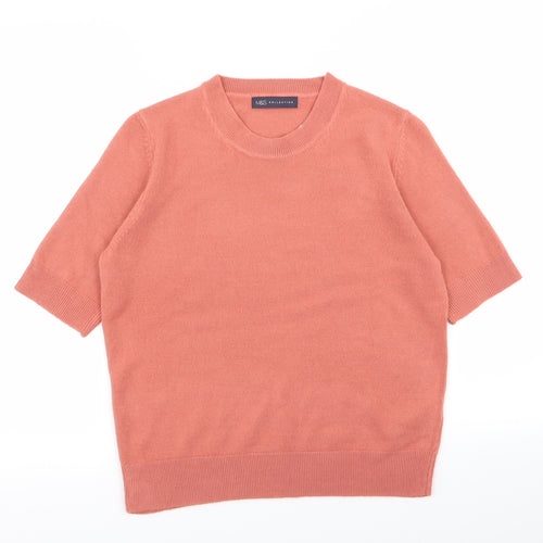 M&S Womens Pink   Basic T-Shirt Size 12