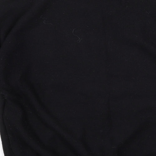 sanco Womens Black Geometric  Pullover Jumper Size M