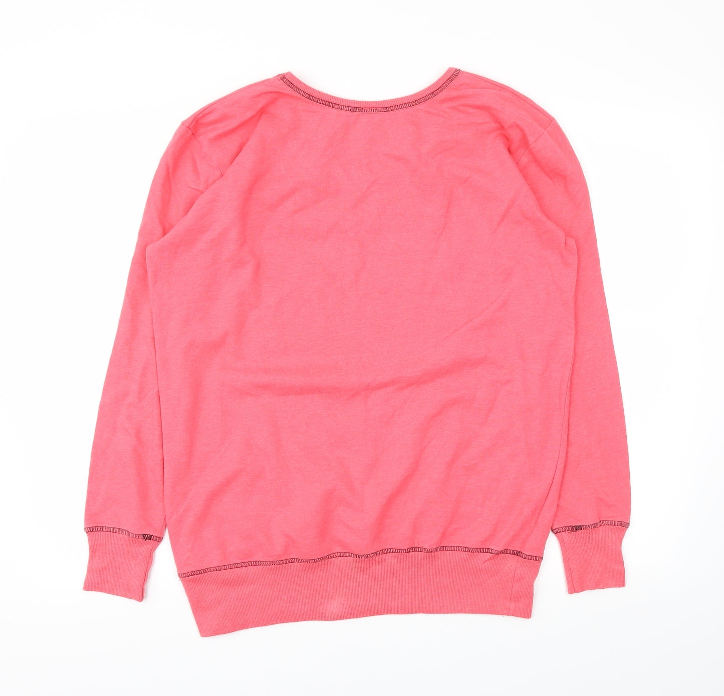 Avon Womens Pink Houndstooth  Pullover Jumper Size 10