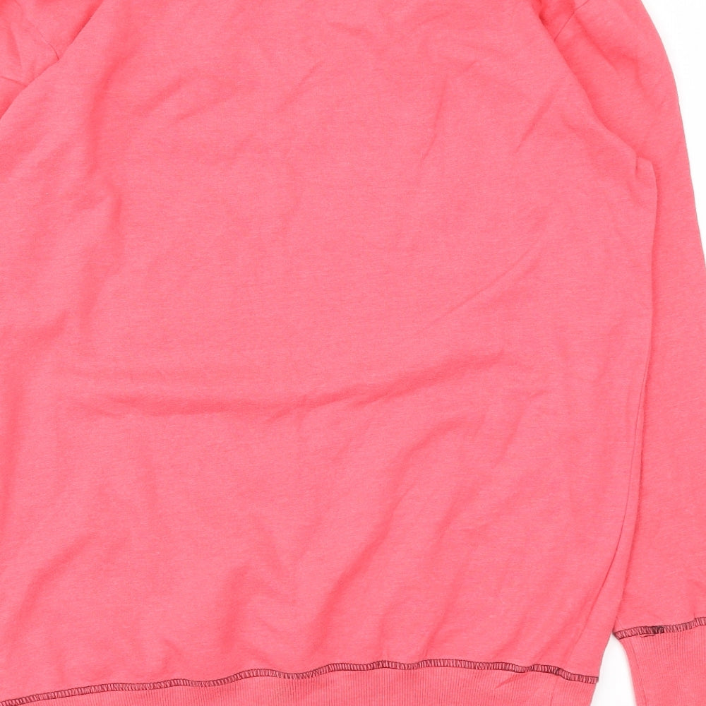 Avon Womens Pink Houndstooth  Pullover Jumper Size 10