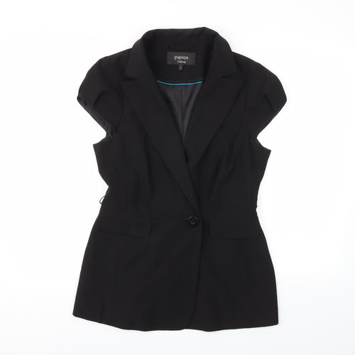 Papaya Womens Black   Jacket Blazer Size 14
