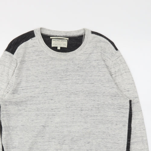Racing Green Mens Grey   Pullover Sweatshirt Size L