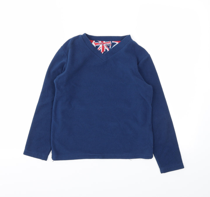 Rebel Boys Blue Pullover Sweatshirt Size 9-10 Years