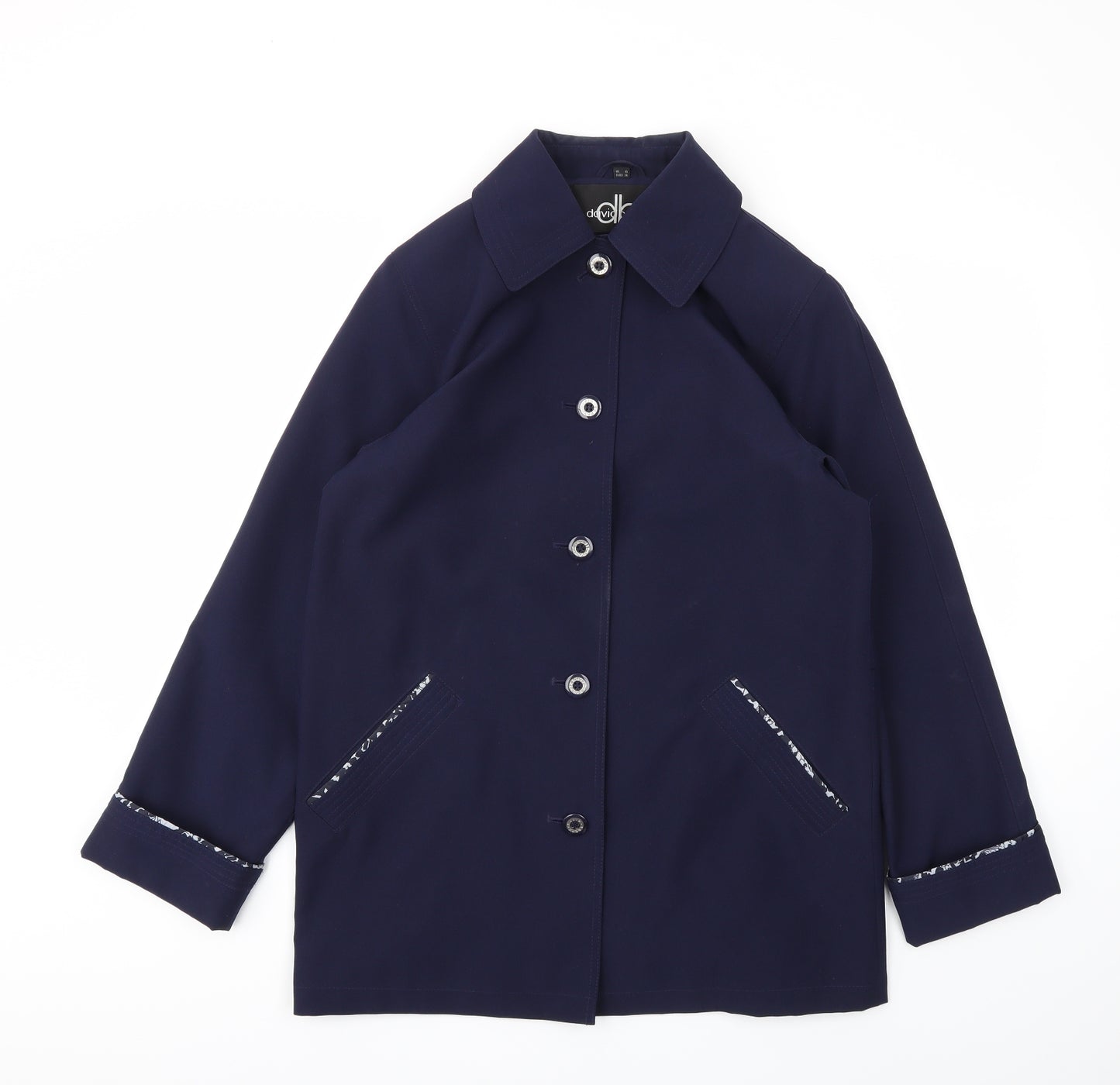 David Barry  Womens Blue   Jacket Blazer Size 10