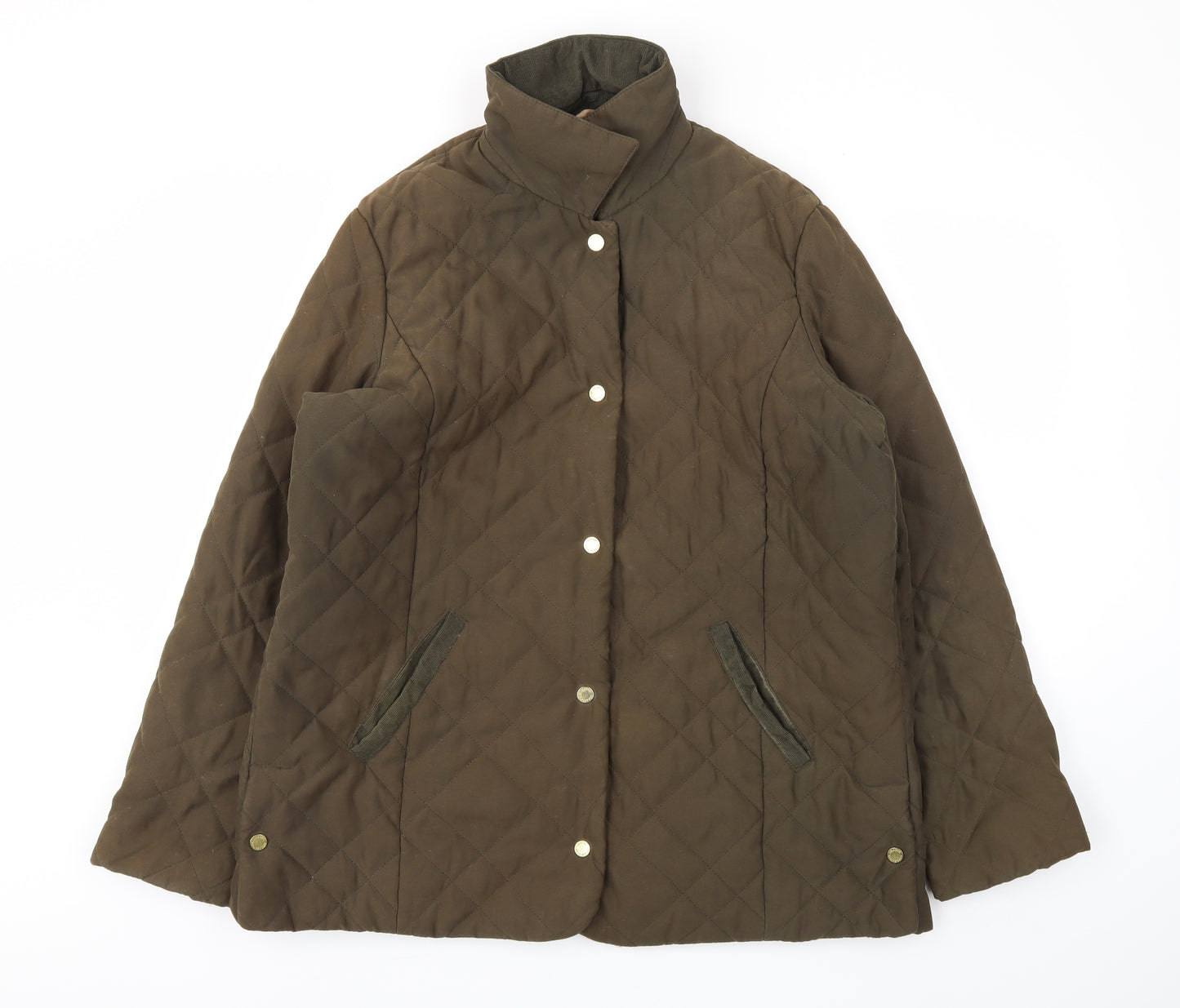 M&S Womens Green   Jacket Coat Size 16