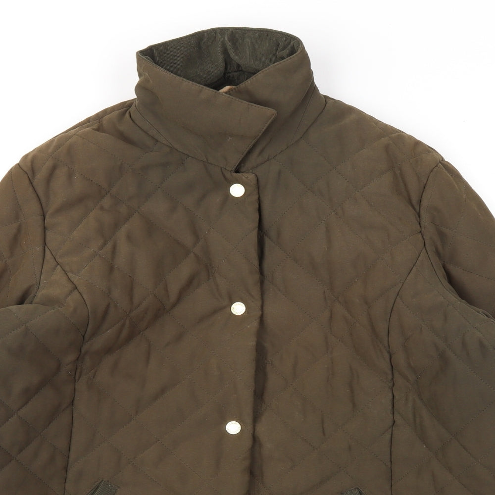 M&S Womens Green   Jacket Coat Size 16