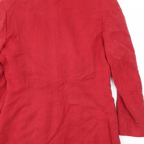 EQUATION  Womens Red   Jacket Blazer Size 10
