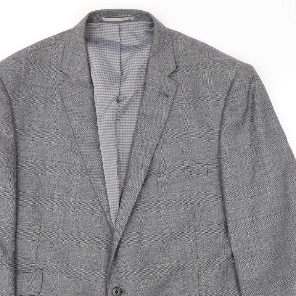 T&W Mens Grey   Jacket Blazer Size 48