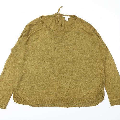 H&M Womens Green   Pullover Jumper Size M