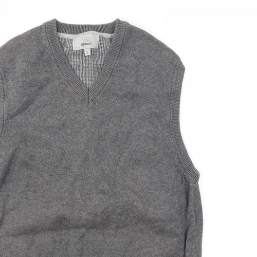 M&S Mens Grey   Pullover Sweatshirt Size S
