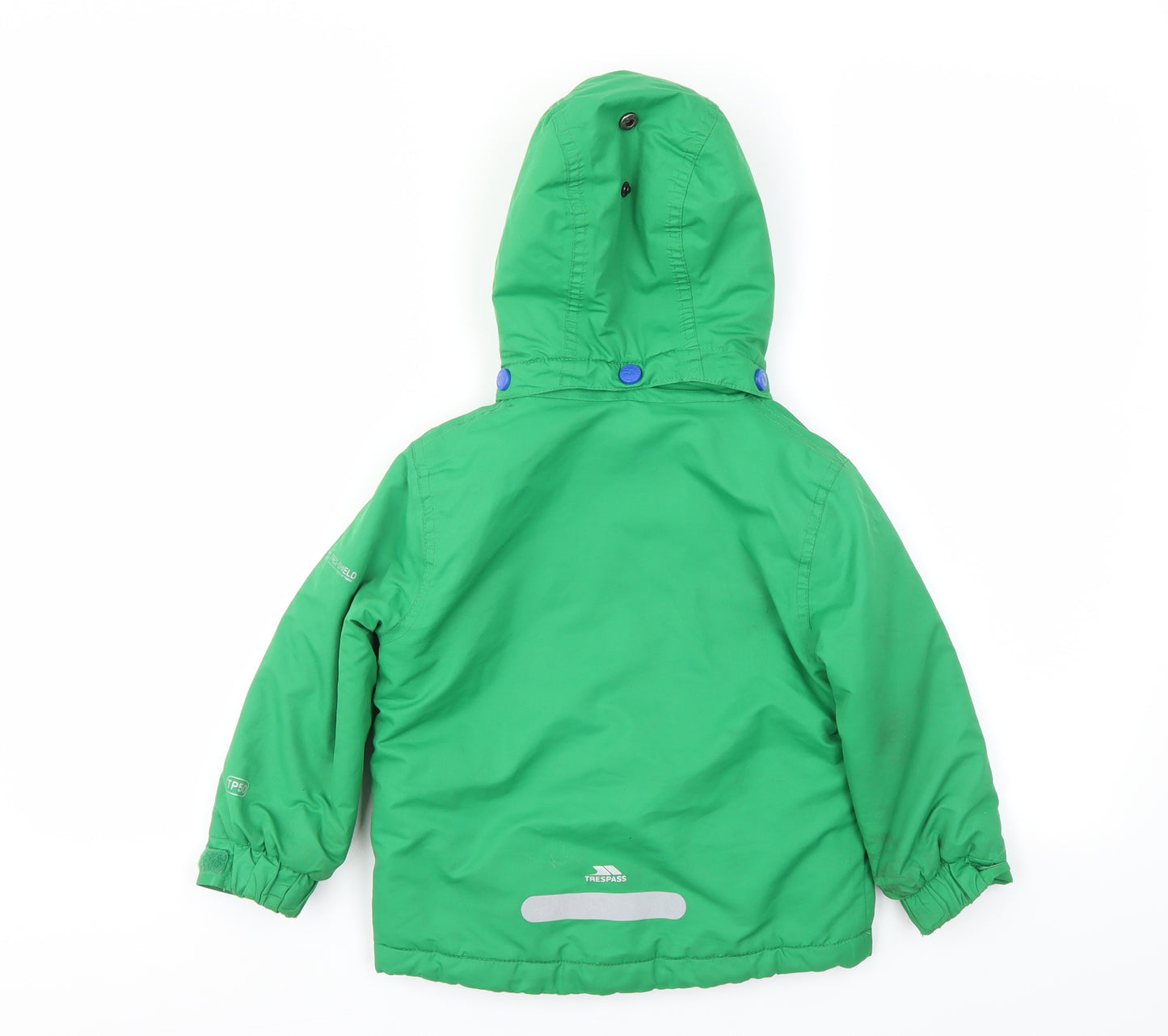 Tresspass Boys Green   Basic Coat Coat Size 2-3 Years