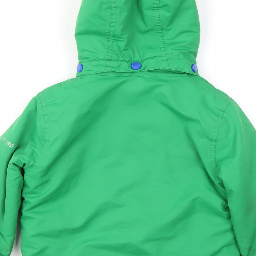 Tresspass Boys Green   Basic Coat Coat Size 2-3 Years