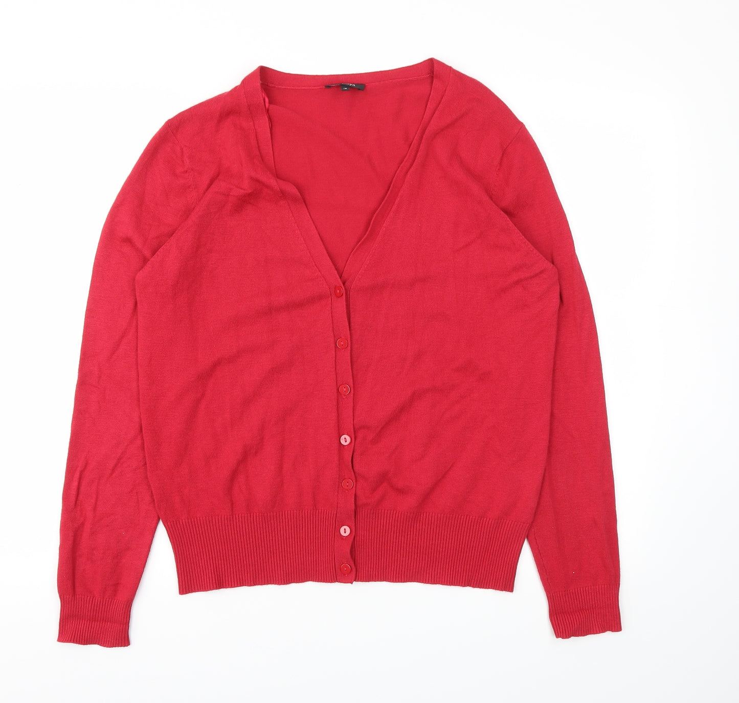 Papaya Womens Red   Cardigan Jumper Size 18