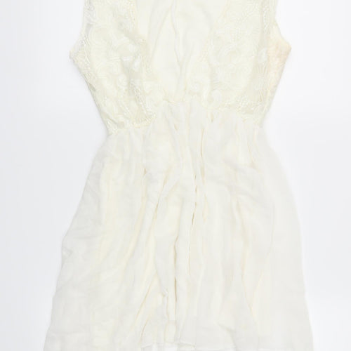 RIBBON  Womens Ivory   Fit & Flare  Size 12