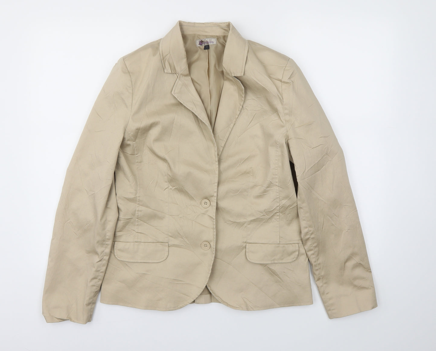 KWOMAN  Womens Beige   Jacket Blazer Size L