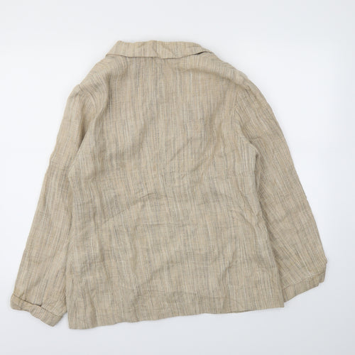 PASTY SEDDON  Womens Beige   Jacket Blazer Size 14