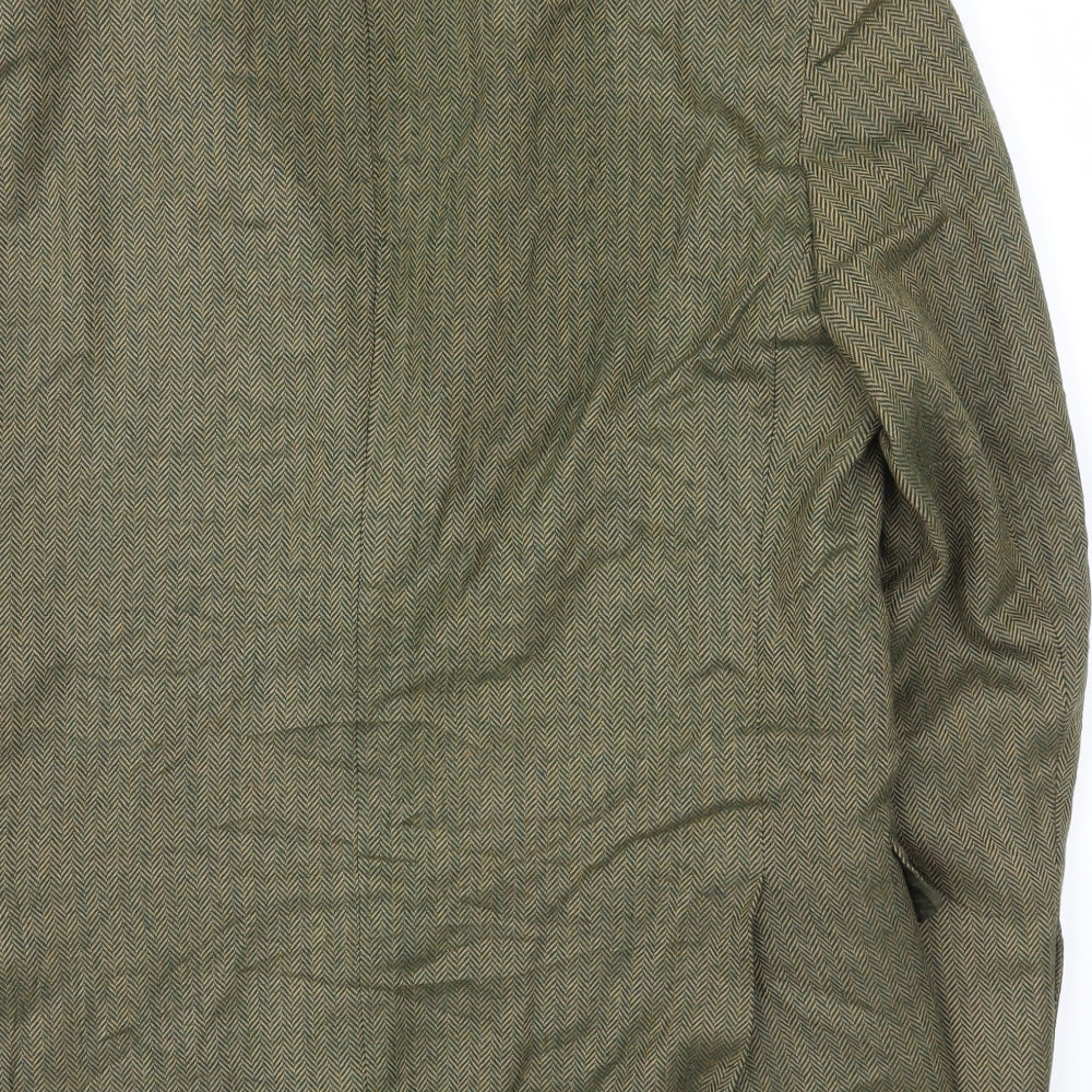 Austin Reed Mens Brown Houndstooth  Jacket Blazer Size 40