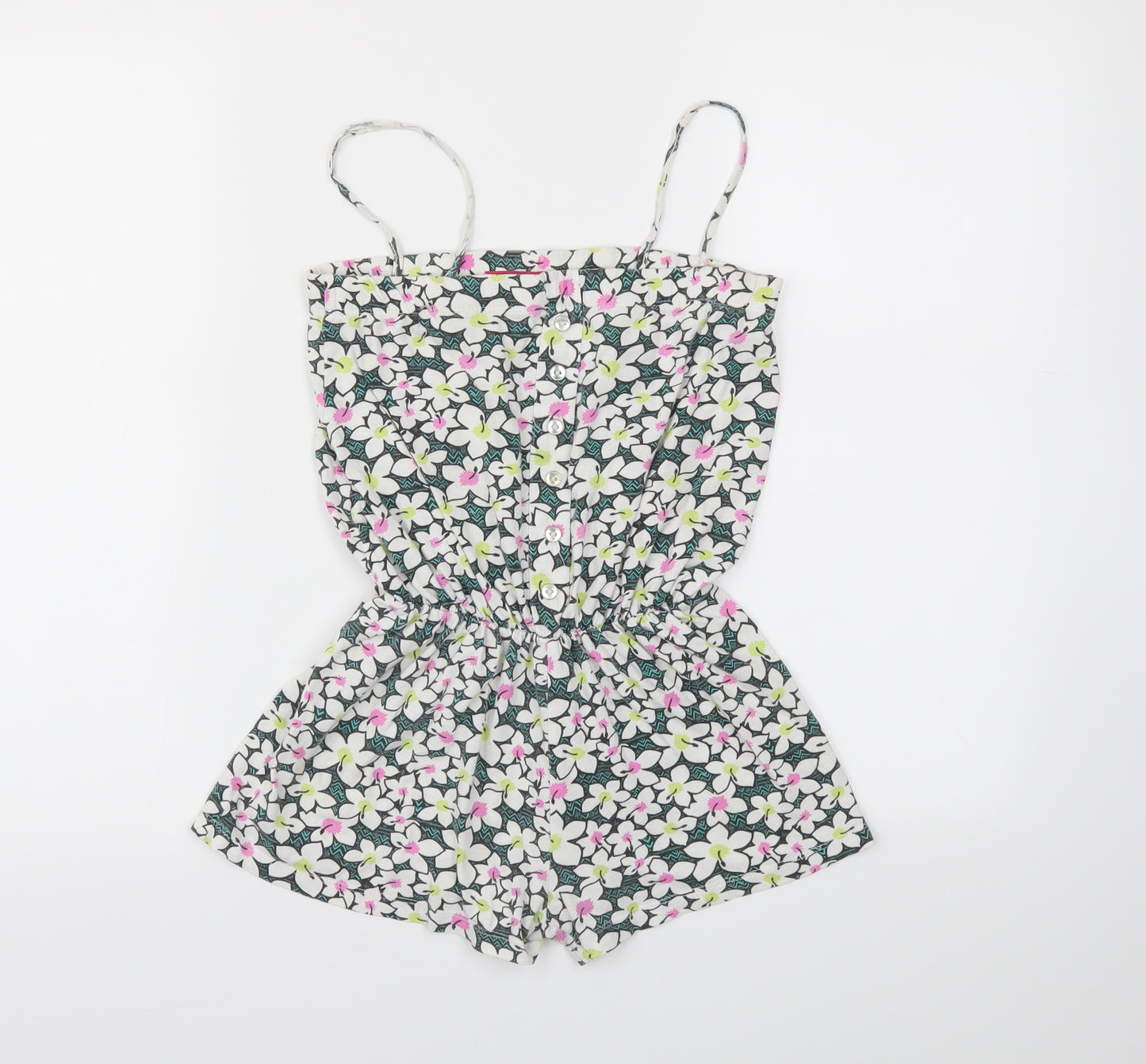 YD Girls Multicoloured Floral  Jumpsuit One-Piece Size 9-10 Years