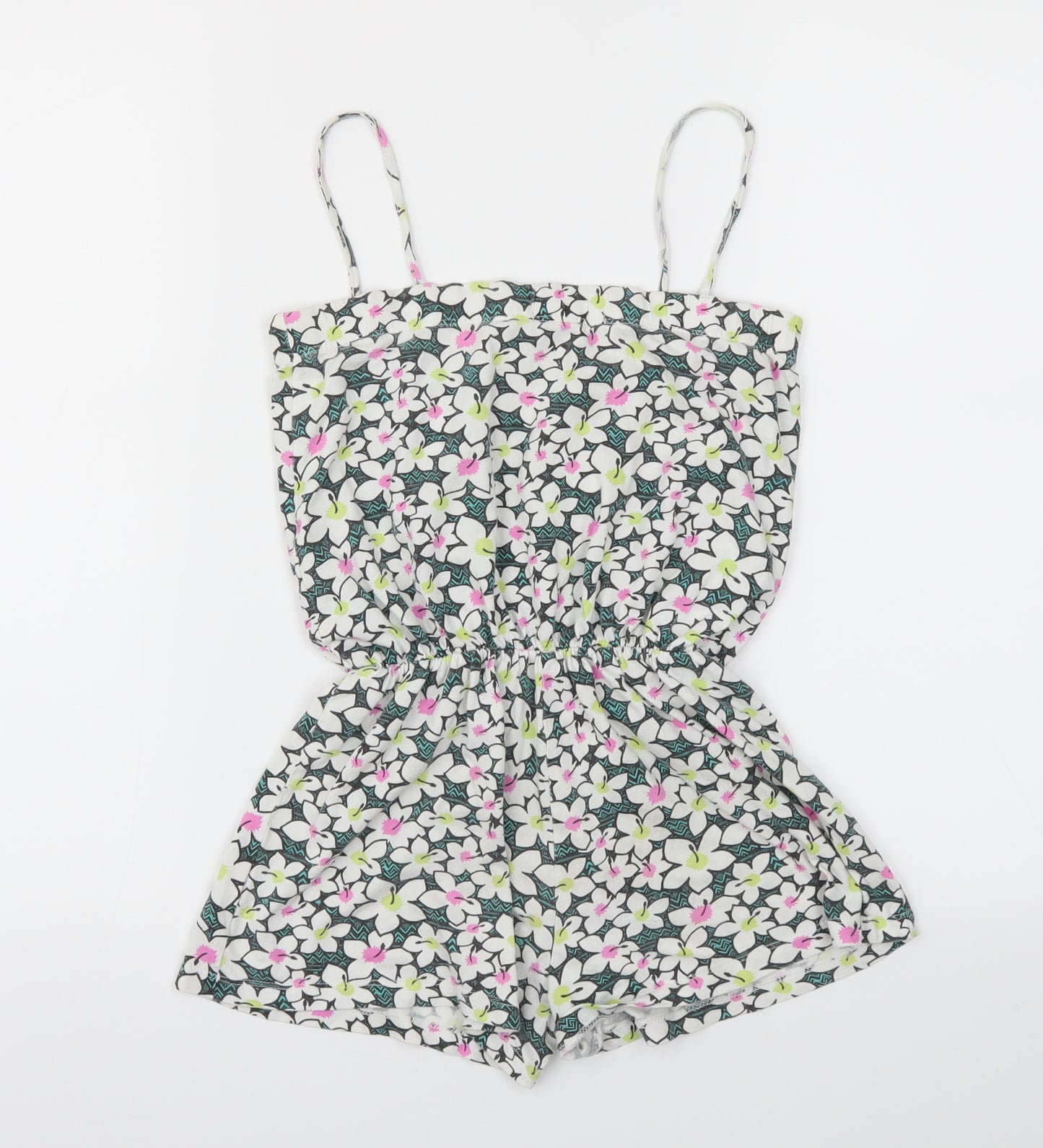 YD Girls Multicoloured Floral  Jumpsuit One-Piece Size 9-10 Years