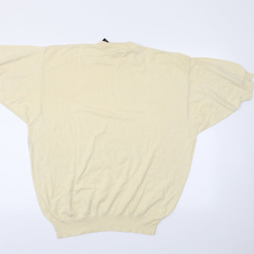 GIGIO ROSSO Mens Yellow   Pullover Jumper Size L