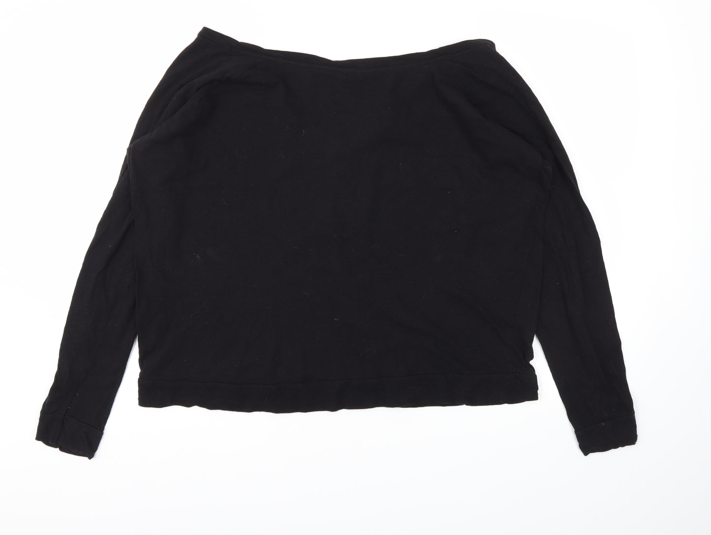 Primark Womens Black Animal Print  Top Pyjama Top Size 14