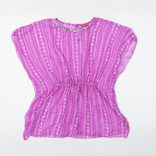 YD Girls Purple   Cape Jumper Size 9-10 Years