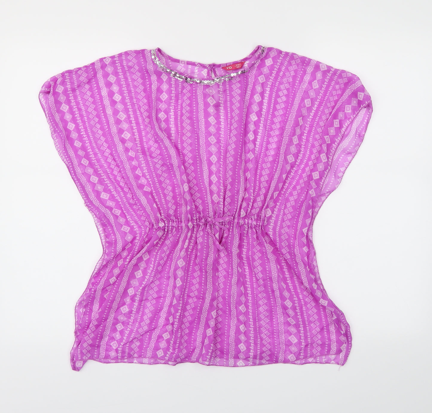 YD Girls Purple   Cape Jumper Size 9-10 Years