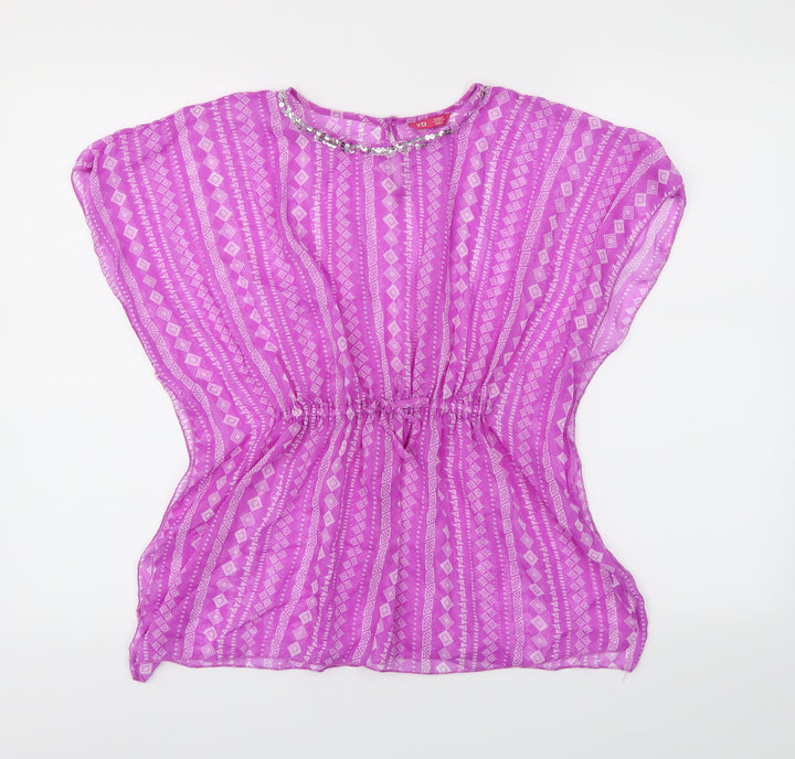 YD Girls Purple   Cape Jumper Size 9-10 Years