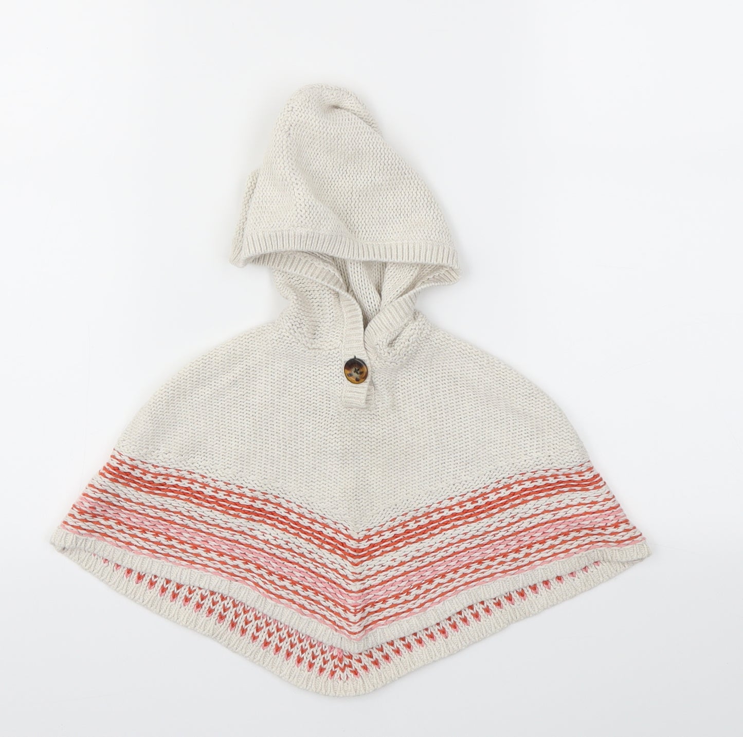 Gap Boys Ivory   Kimono Poncho Size 12-18 Months